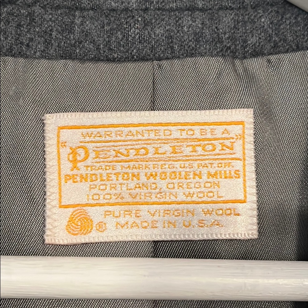 Last Chance! Vintage Pendleton Wool Blazer Grey - image 2
